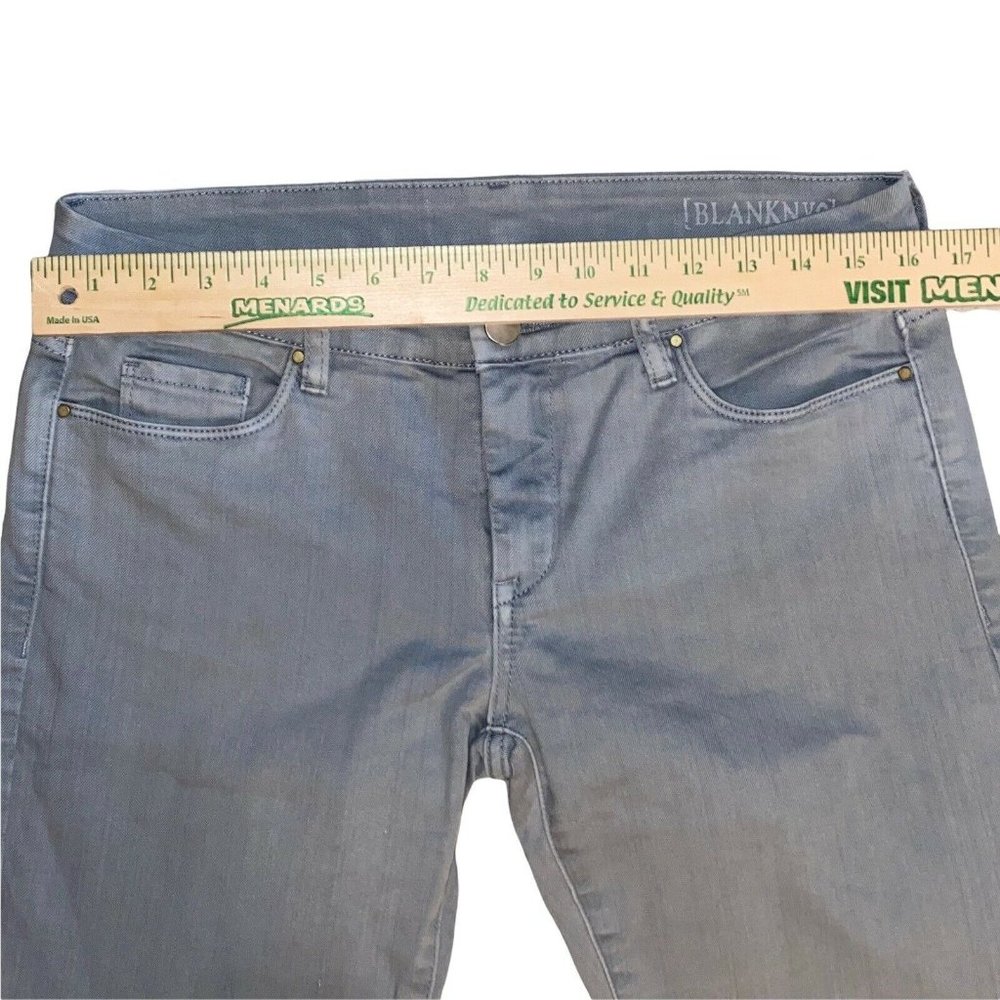 blank nyc silver gray womens denim jeans straight leg size 29 - Picture 6 of 9